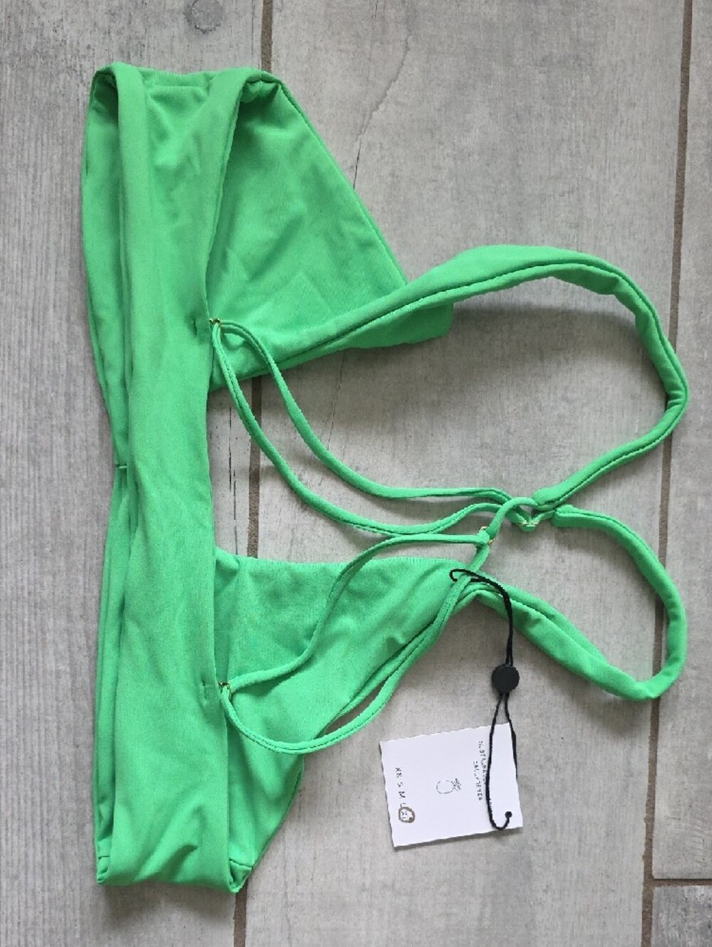 Skatie - Jasmine (Top) & Dylan (Bottoms) Bright Green Two-Piece Bikini Set - Picture 3 of 5